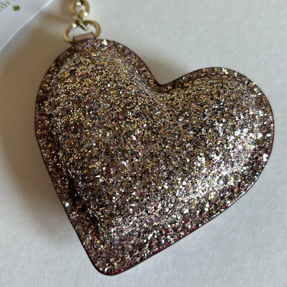 Kate Spade glitter heart key fob - Picture 3 of 8